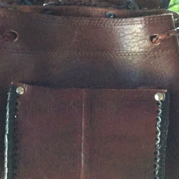 EUC Maroon Leather Bag - Picture 5 of 8